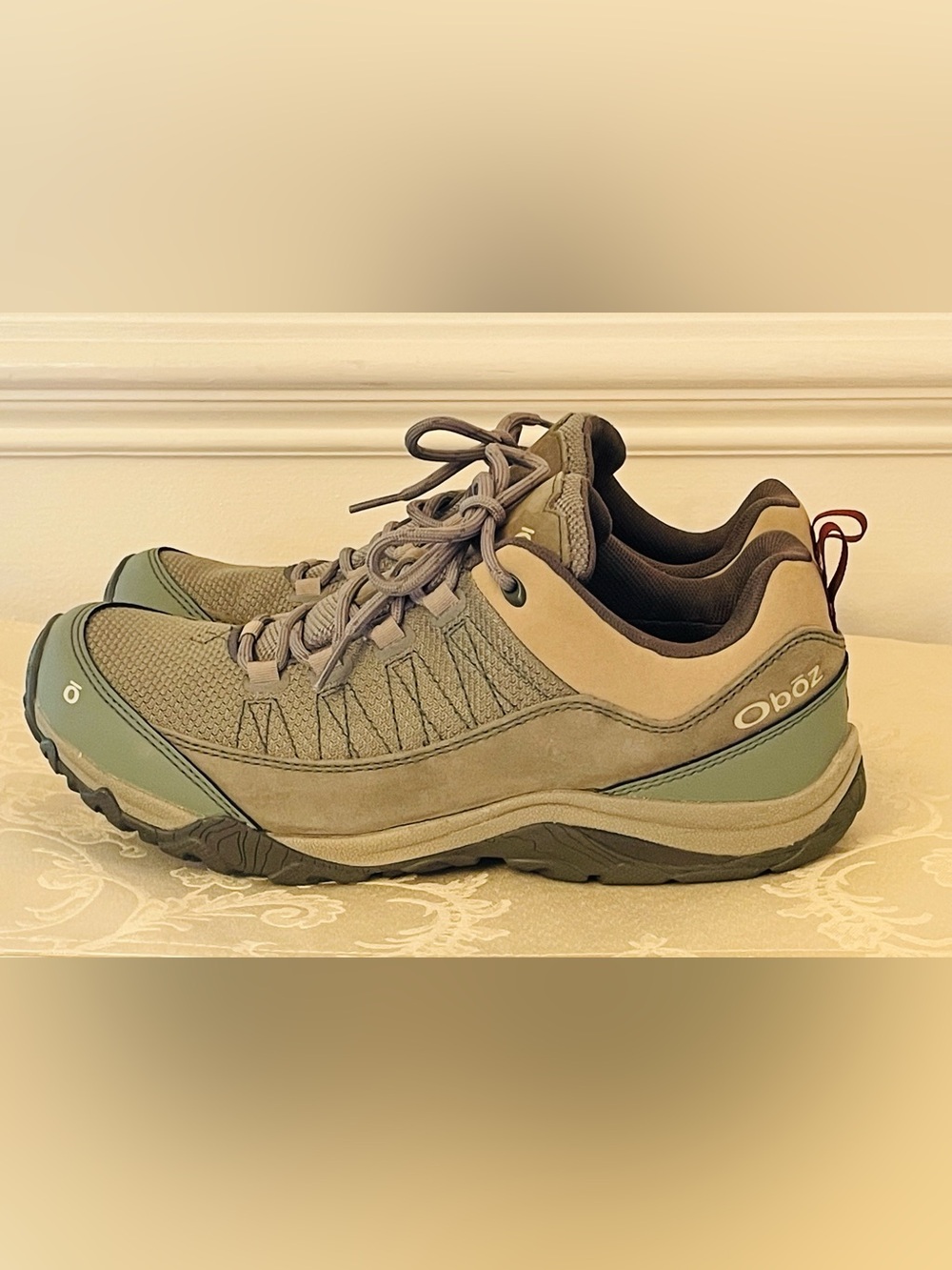 Oboz Ousel B Dry Waterproof Hiking Shoes Gray Blue Womens 10M- EUC - Picture 8 of 10